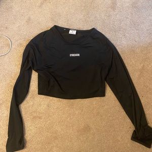 Gymshark Long-Sleeved Training Crop - Black